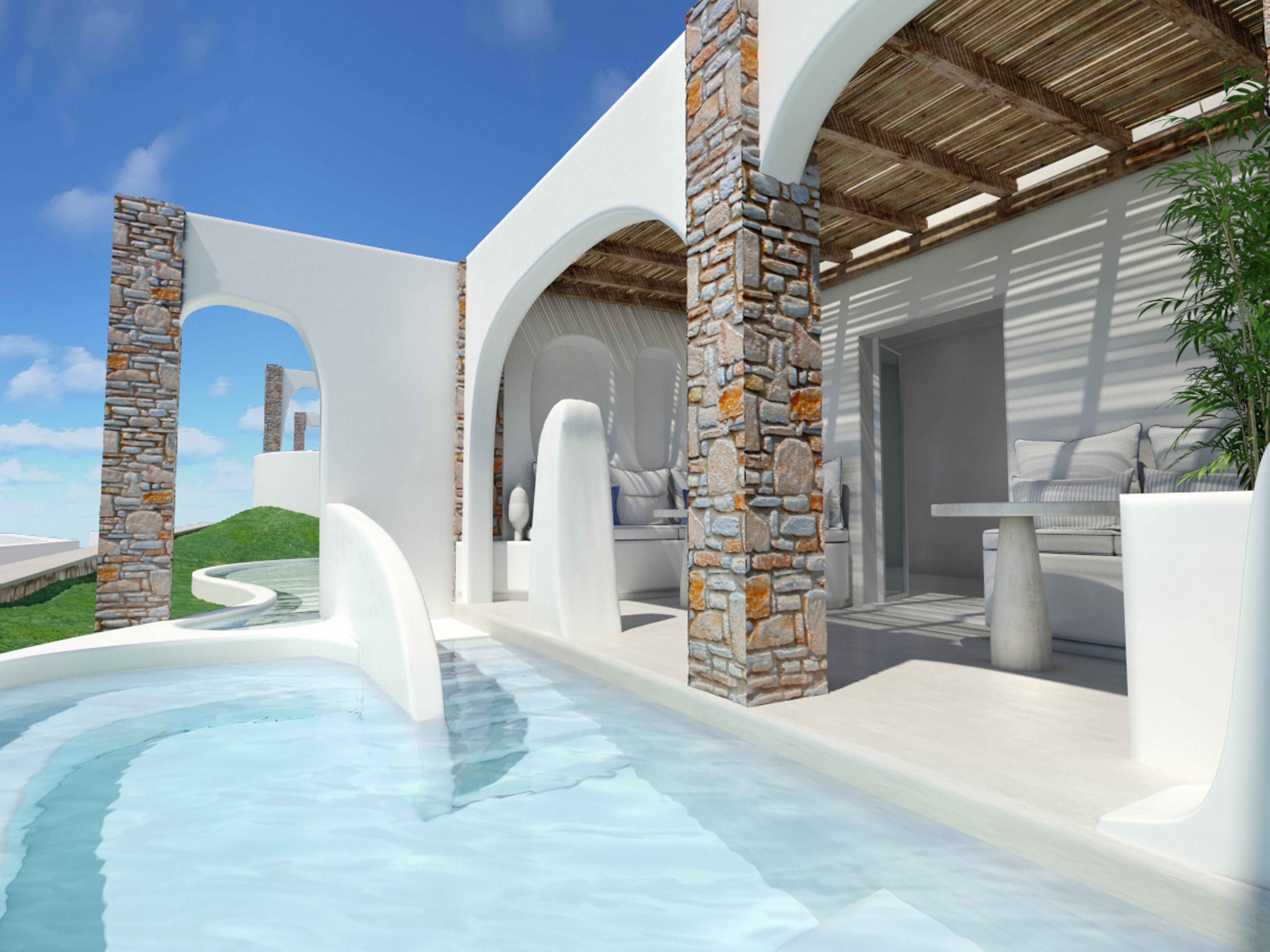 Aloni Hotel & Suites Piso Livadi Buitenkant foto